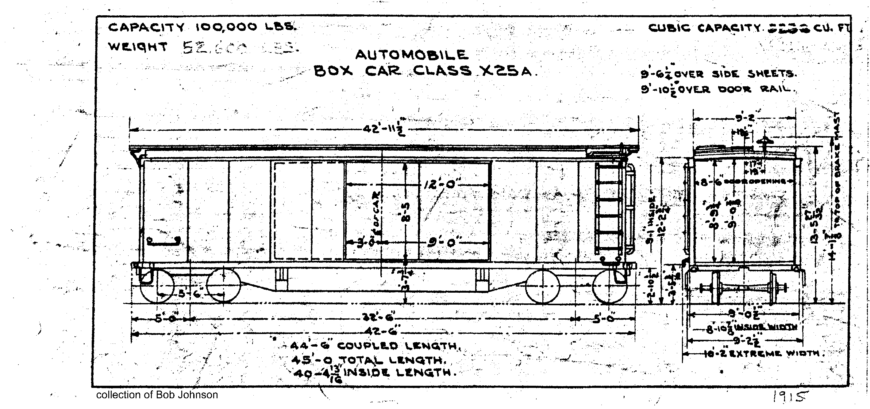 X25a-Automobile Box Car