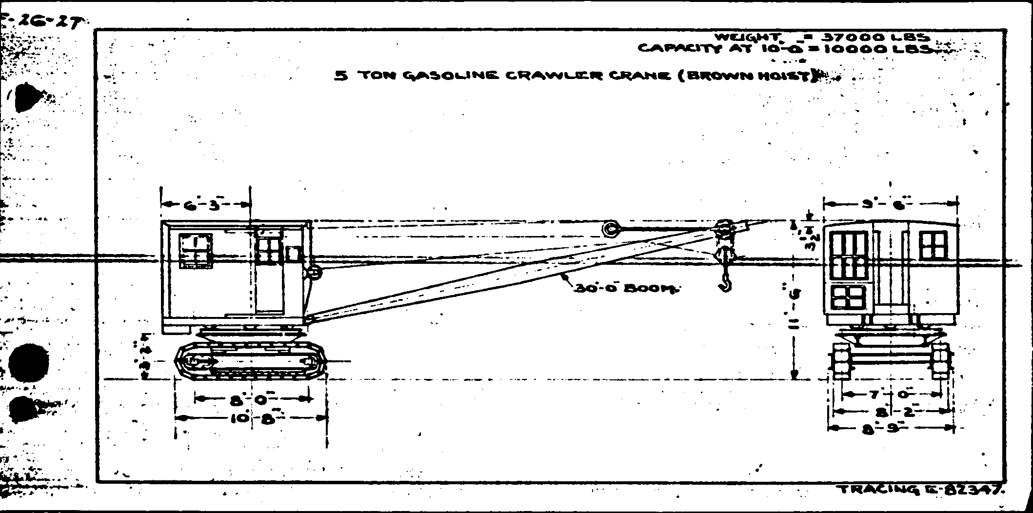 5 ton Brown Hoist-Crawler crane