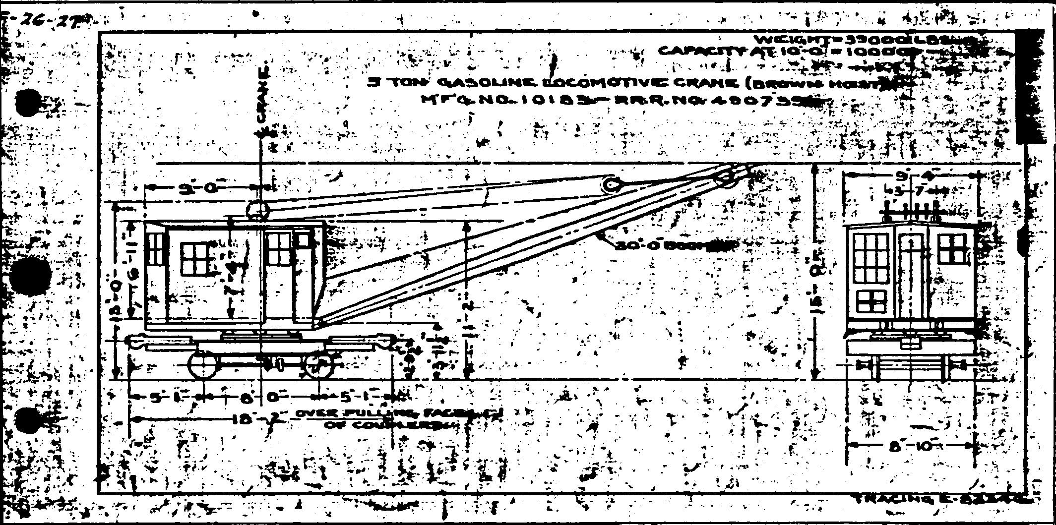 5 ton Brown Hoist-Locomotive Crane