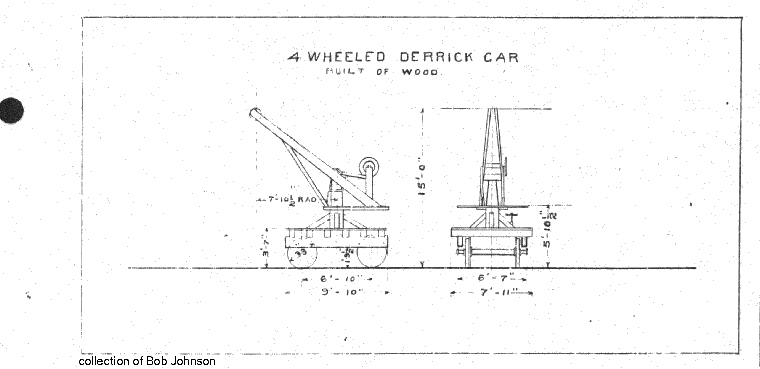4 wheel wood-4 Wheeled Derrick Car