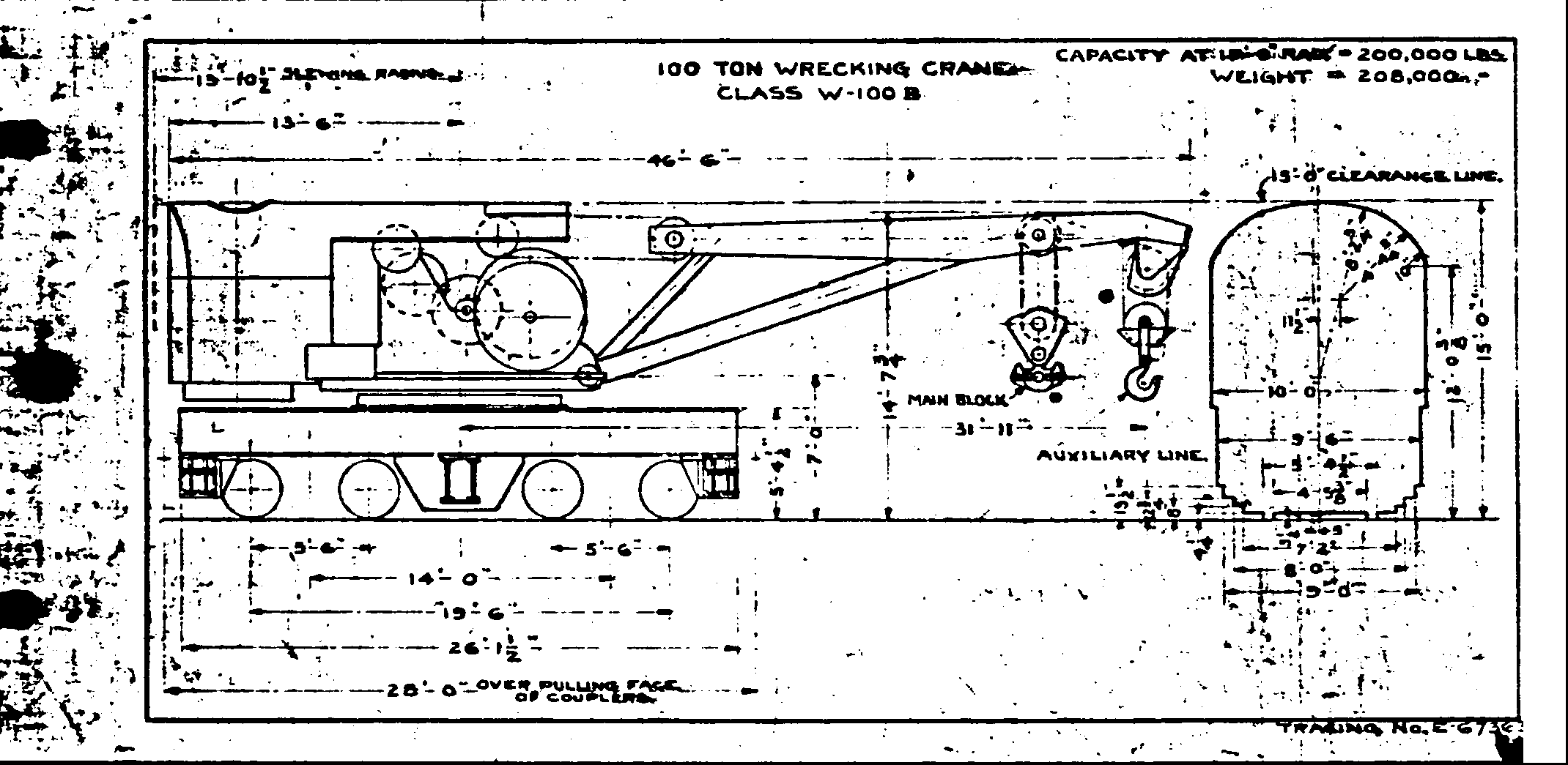 W100B-100 Ton Wrecking Crane