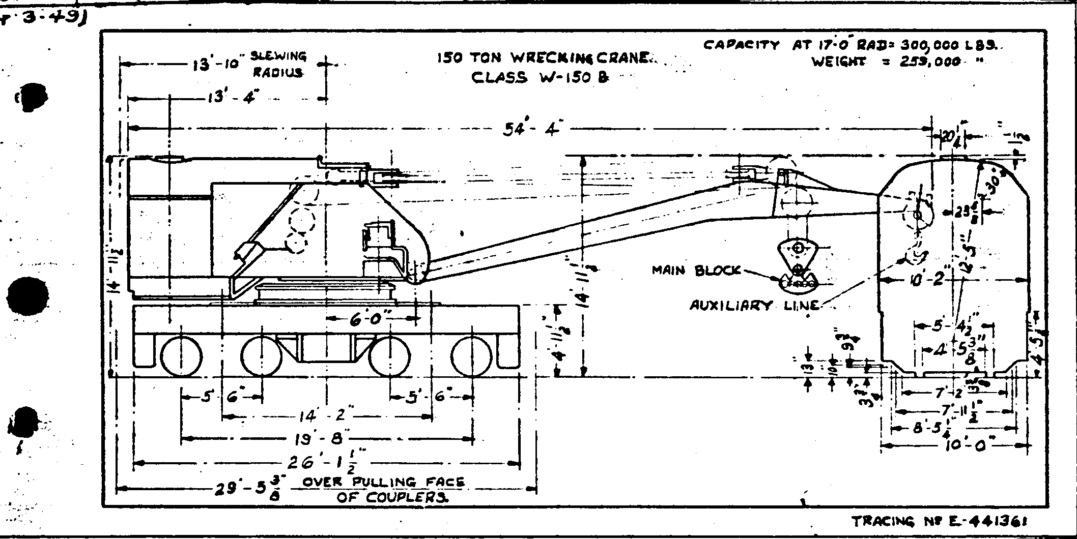 W150b-150 Ton Wrecking Crane