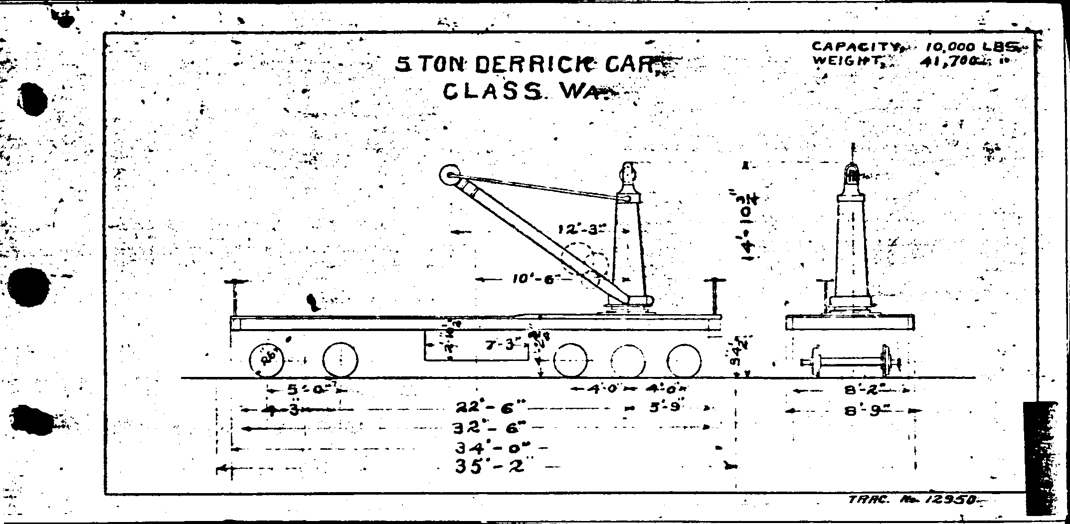 WA-5 ton derrick car