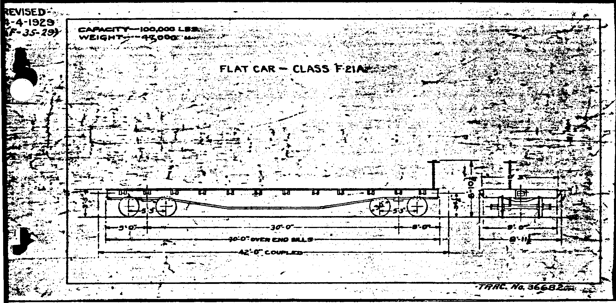 F21a-Flat Car with apron