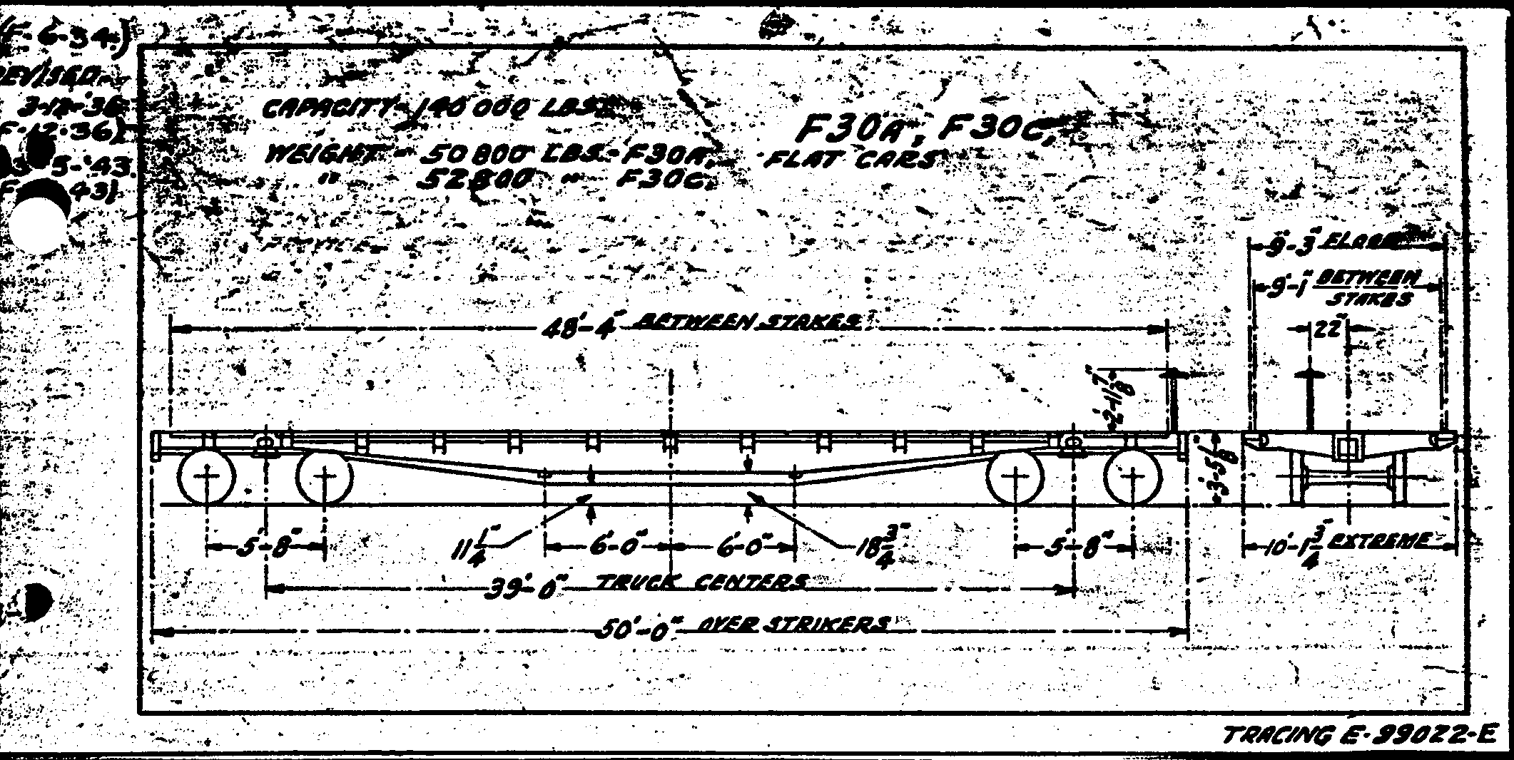 F30a,F30c-Flat Car