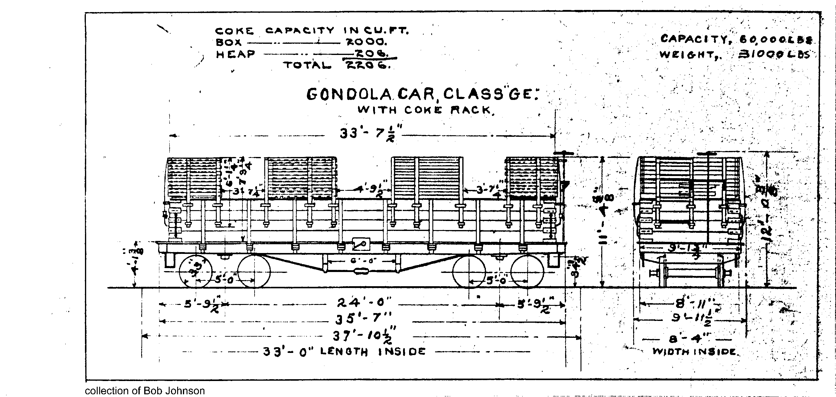 GE 4 board coke-Gondola Car