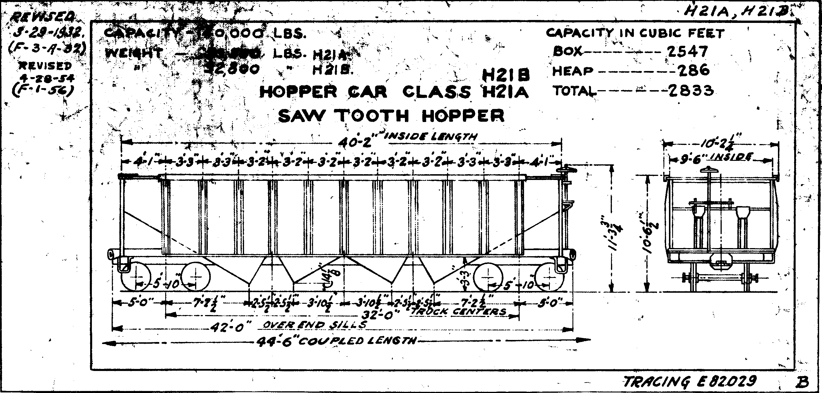 H21a,H21b-Hopper Car