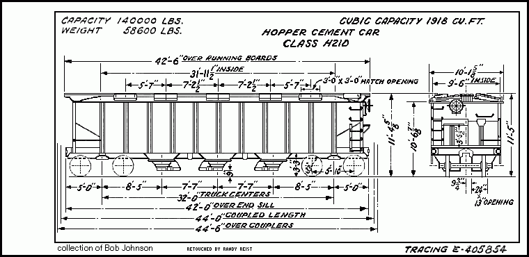 H21d-Hopper Cement Car