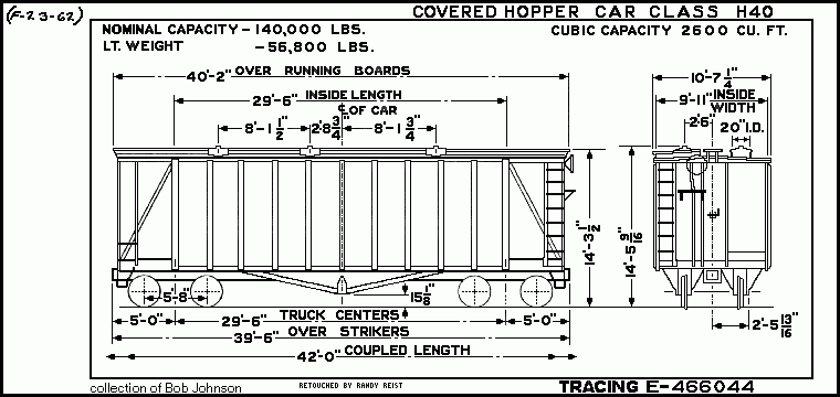 H40-Covered Hopper Car