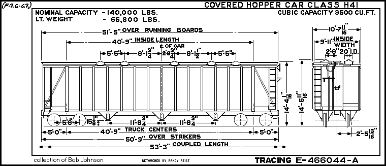 H41-Covered Hopper Car
