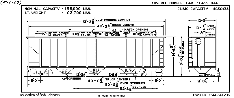 H46-Covered Hopper Car