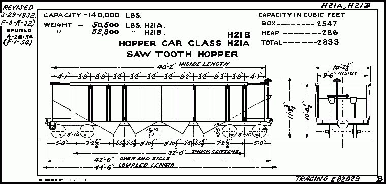 H21a,H21b-Hopper Car