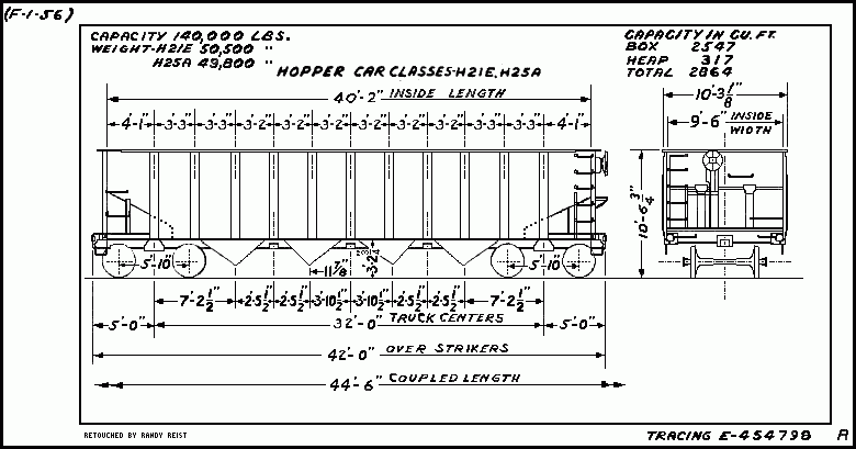 H21e,H25a-Hopper Car
