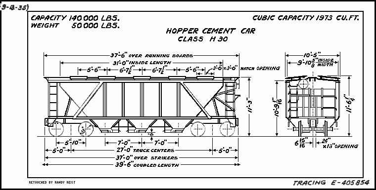H30-Hopper Cement Car