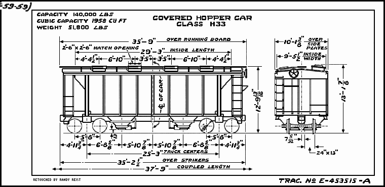 H33-Covered Hopper Car