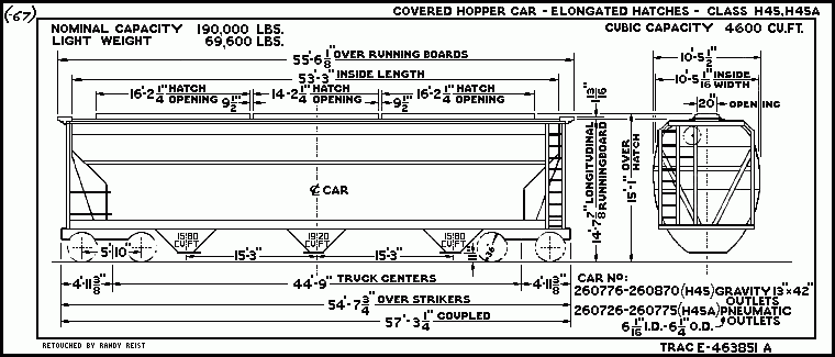 H45,H45a-Covered Hopper Car