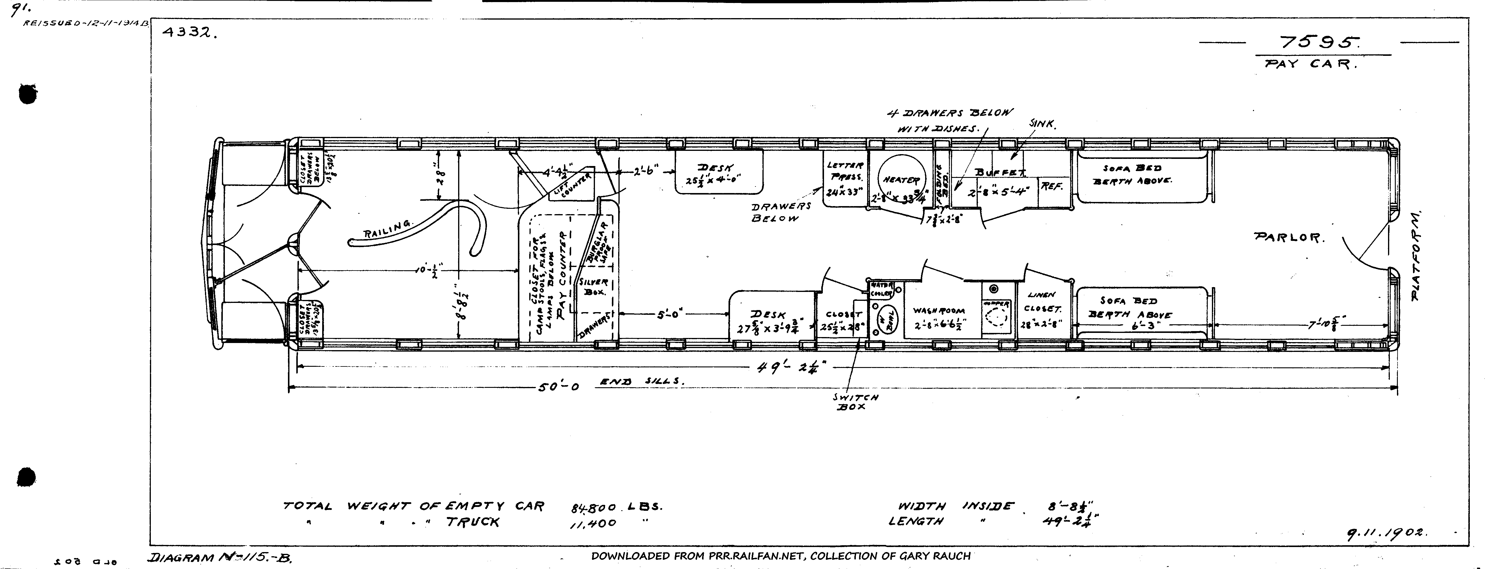 Pay Car #7595-Pay Car