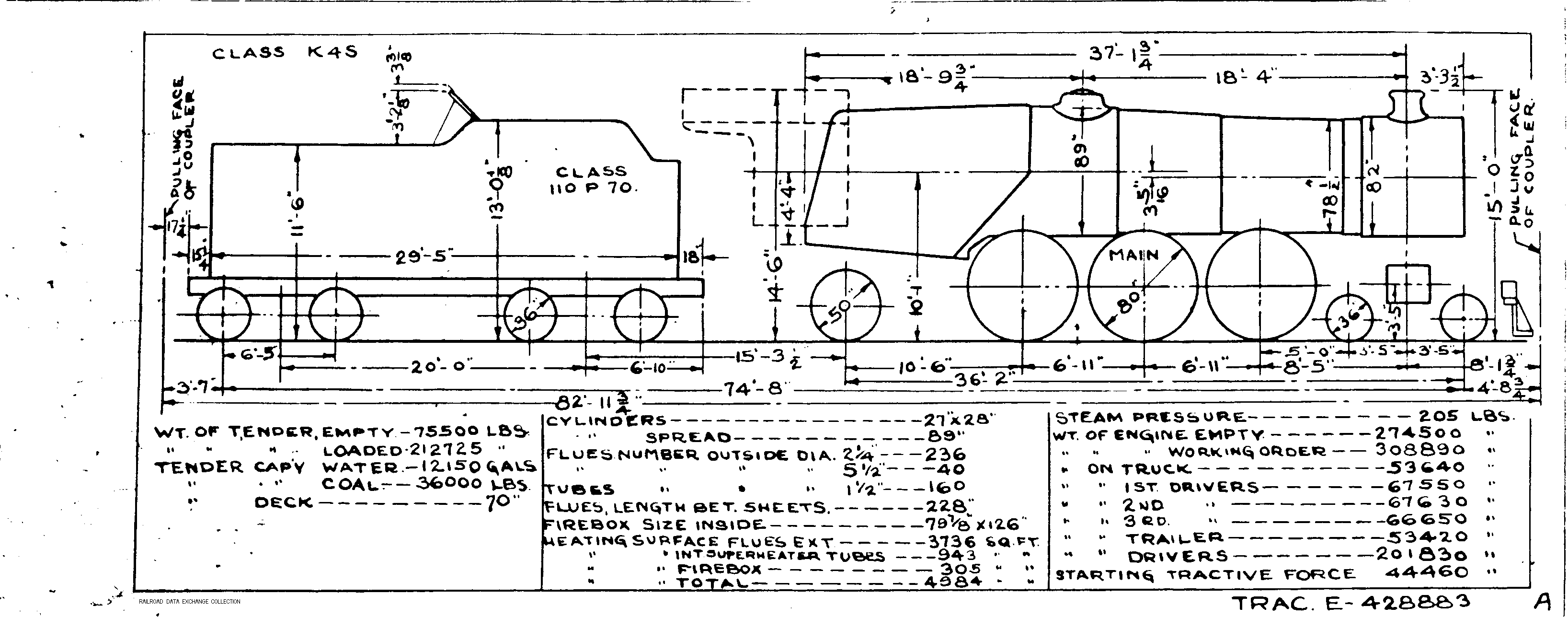 K4s-4-6-2 Steam Loco