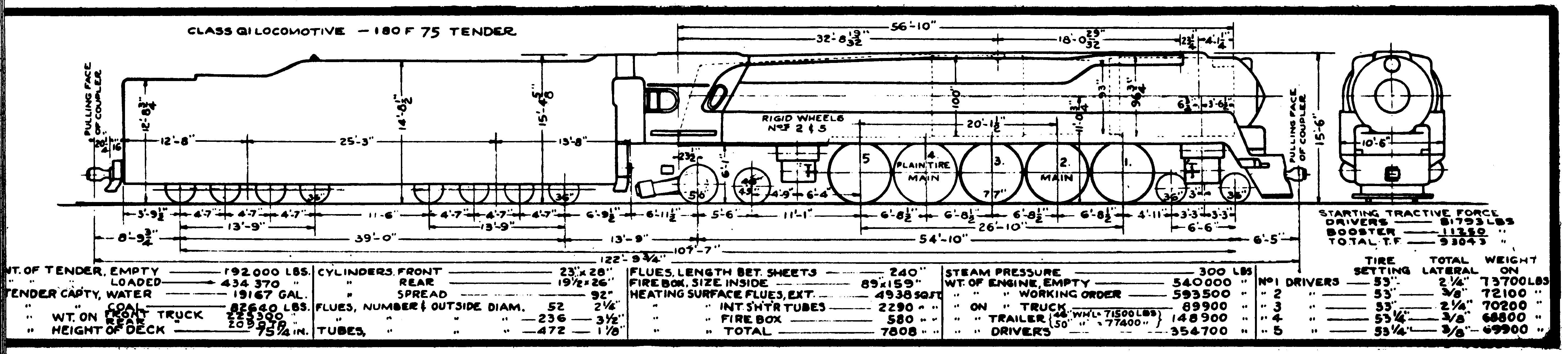 Q1-4-6-4-4 Steam Loco