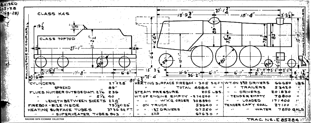 K4s-4-6-2 Steam Loco