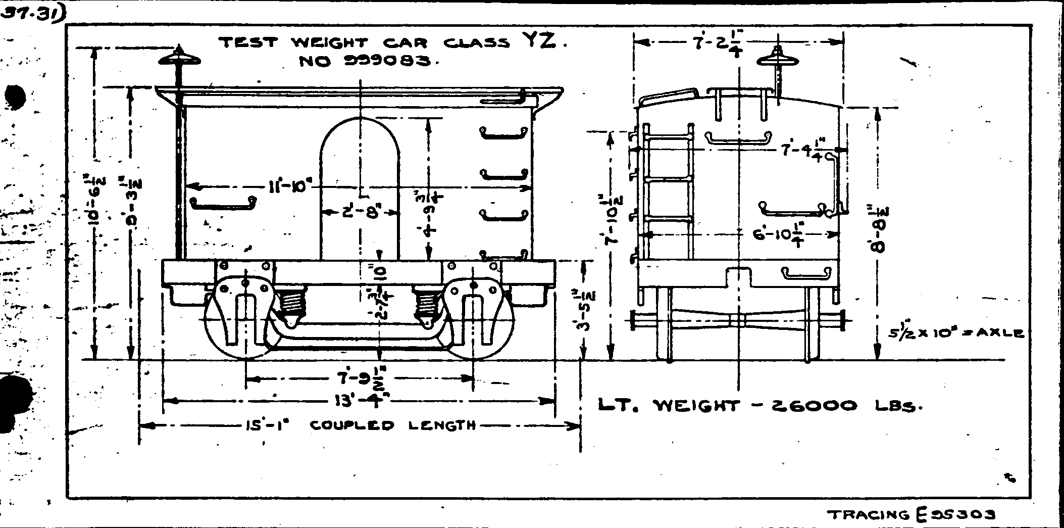 YZ-Test Weight Car