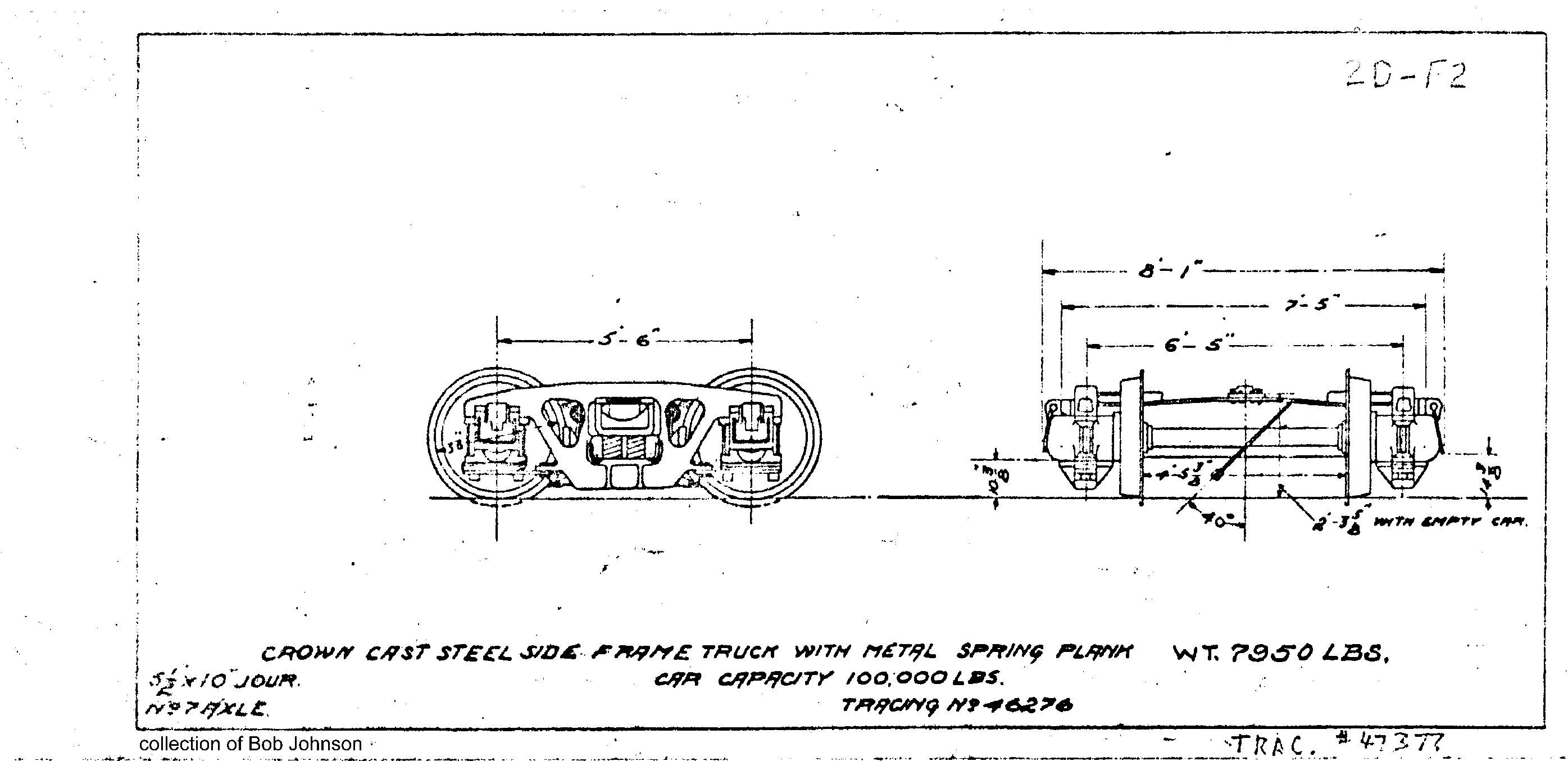 2D-F2-Crown Cast Steel Side Frame Truck
