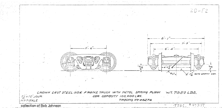 2D-F2-Crown Cast Steel Side Frame Truck