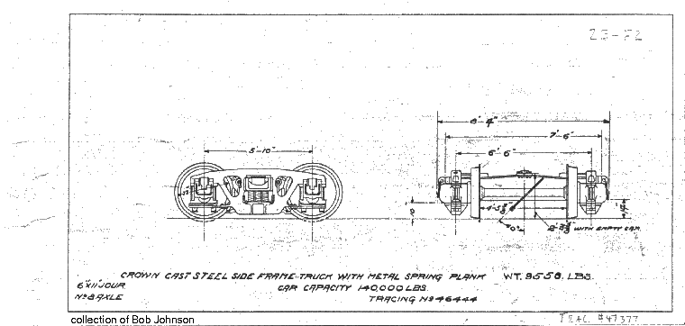 2E-F2-Crown Cast Steel Side Frame Truck