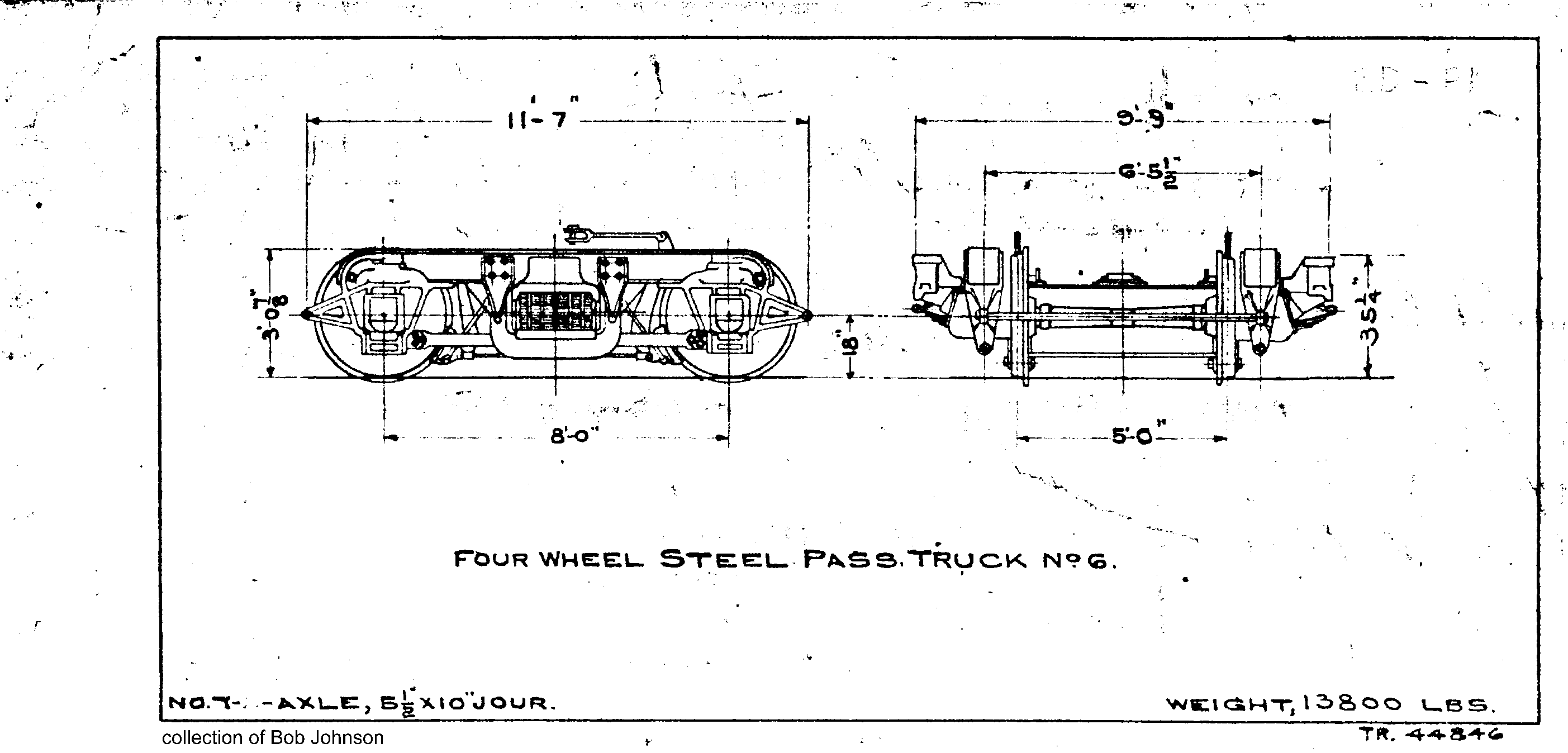 2D-P1-Four Wheel Steel Pass Truck