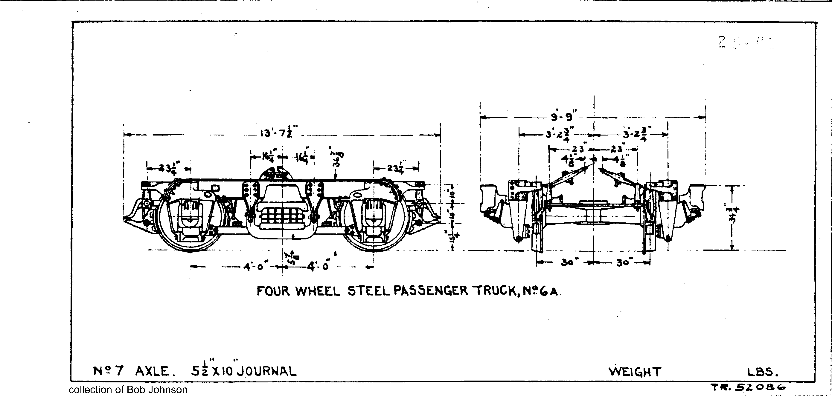 2D-P2-Four Wheel Steel Pass Truck