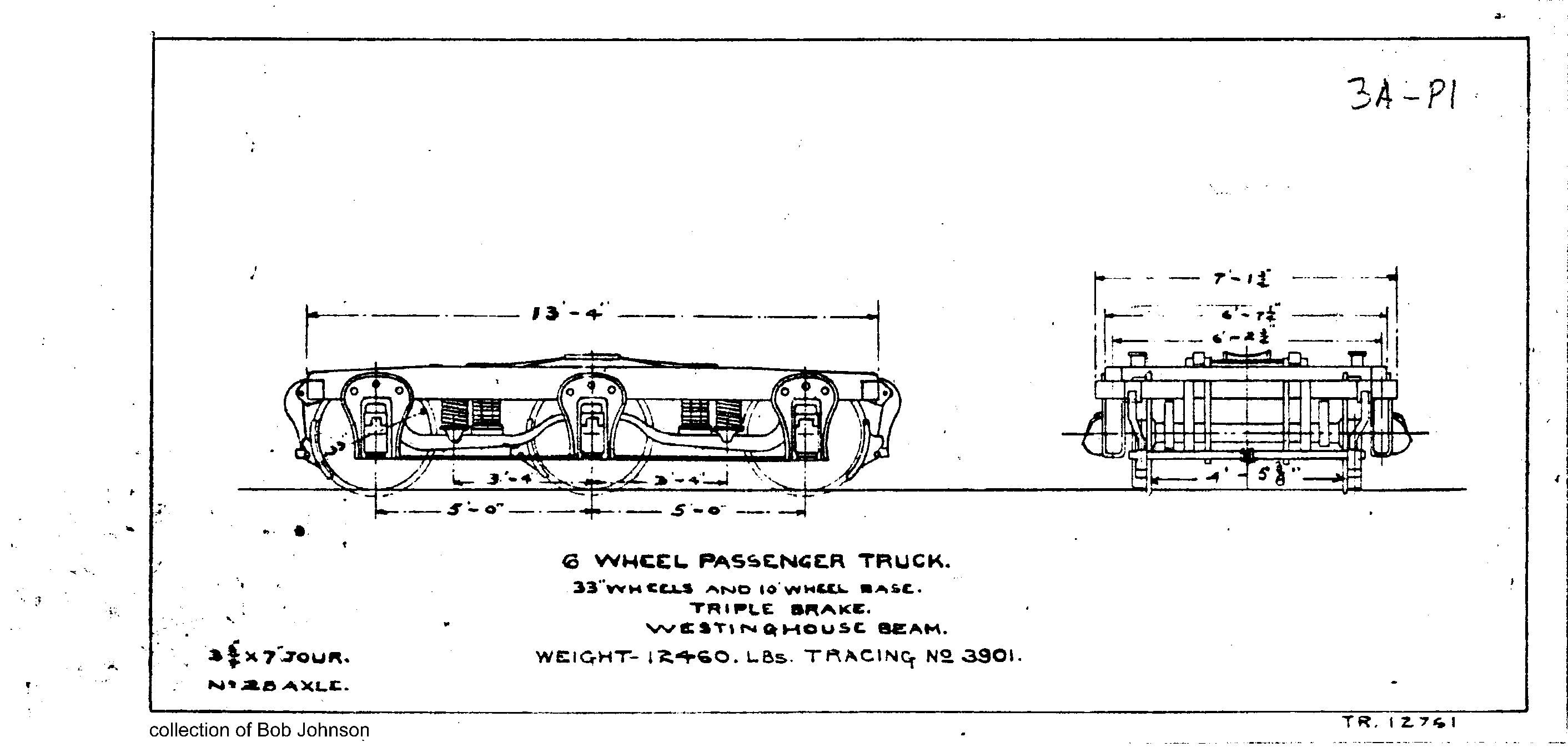3A-P1-6 Wheel Passenger Truck