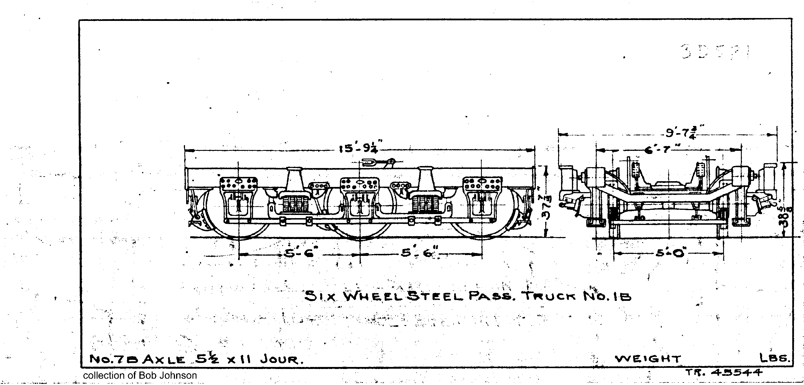 3D5P1-Six Wheel Steel Pass Truck