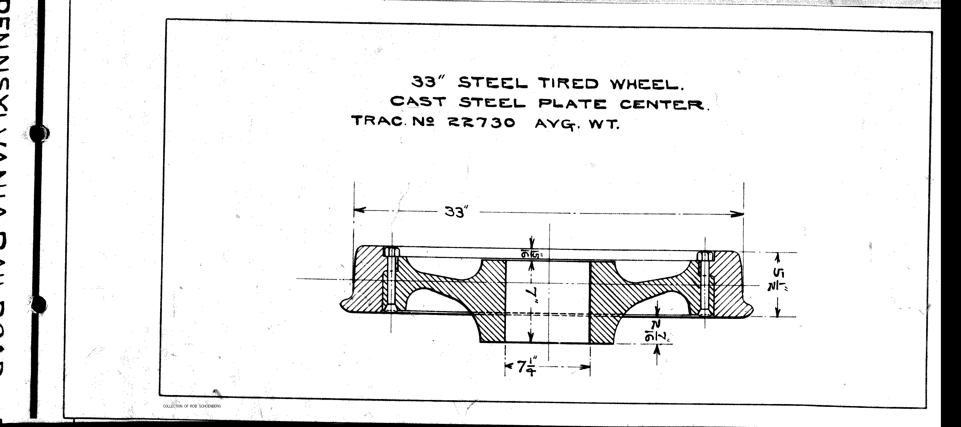 Whl_33ST-33~ Steel Tired Wheel, Cast Steel Plate Center