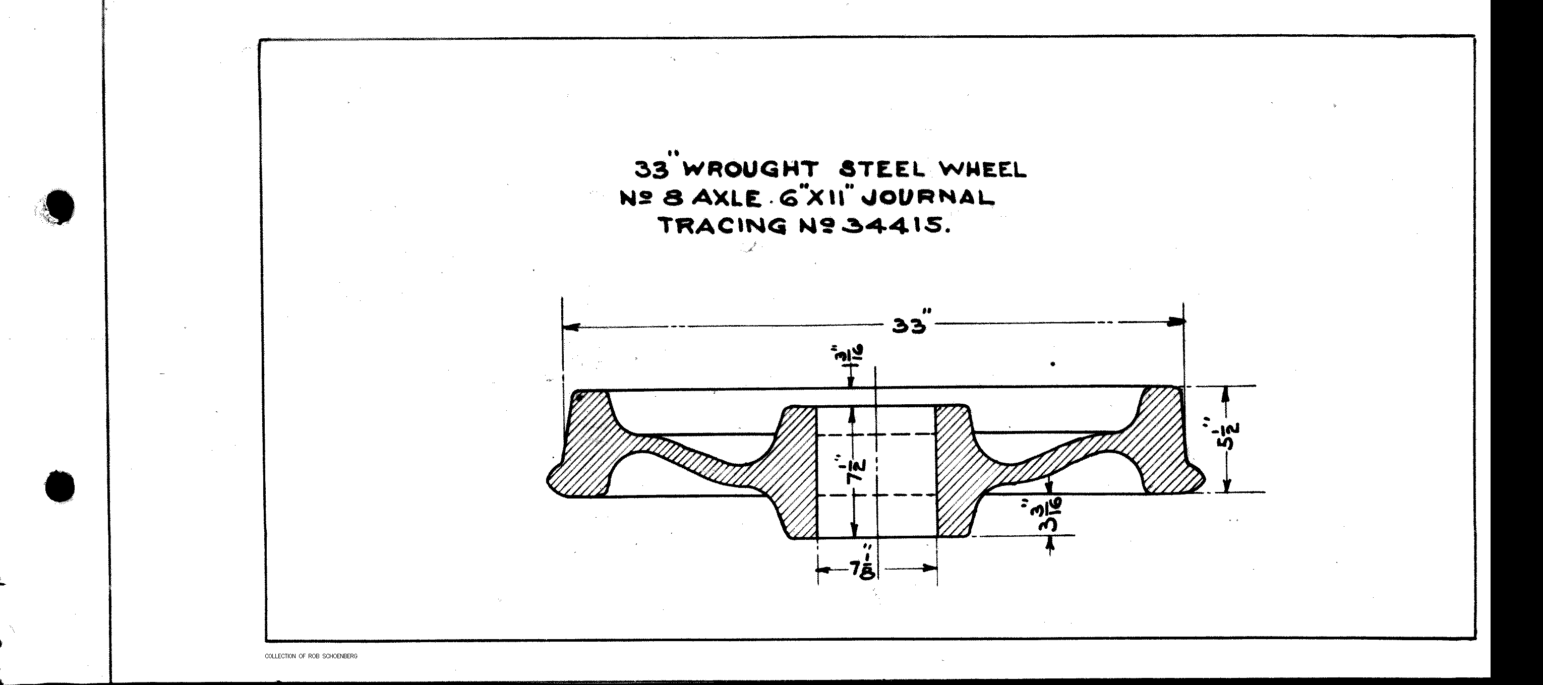 Whl_33WS-33~ Wrought Steel Wheel