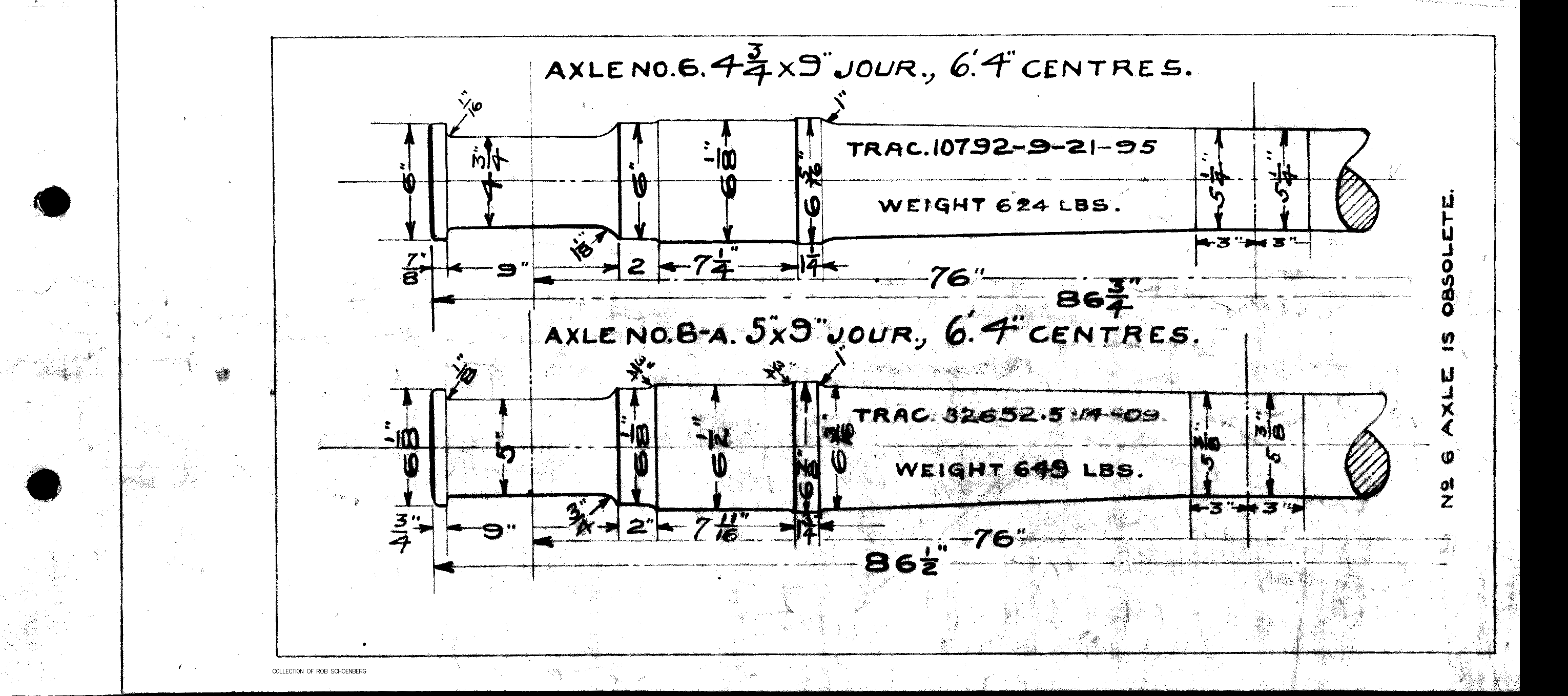 Axle_#6,#6a-Axle #6, #6a