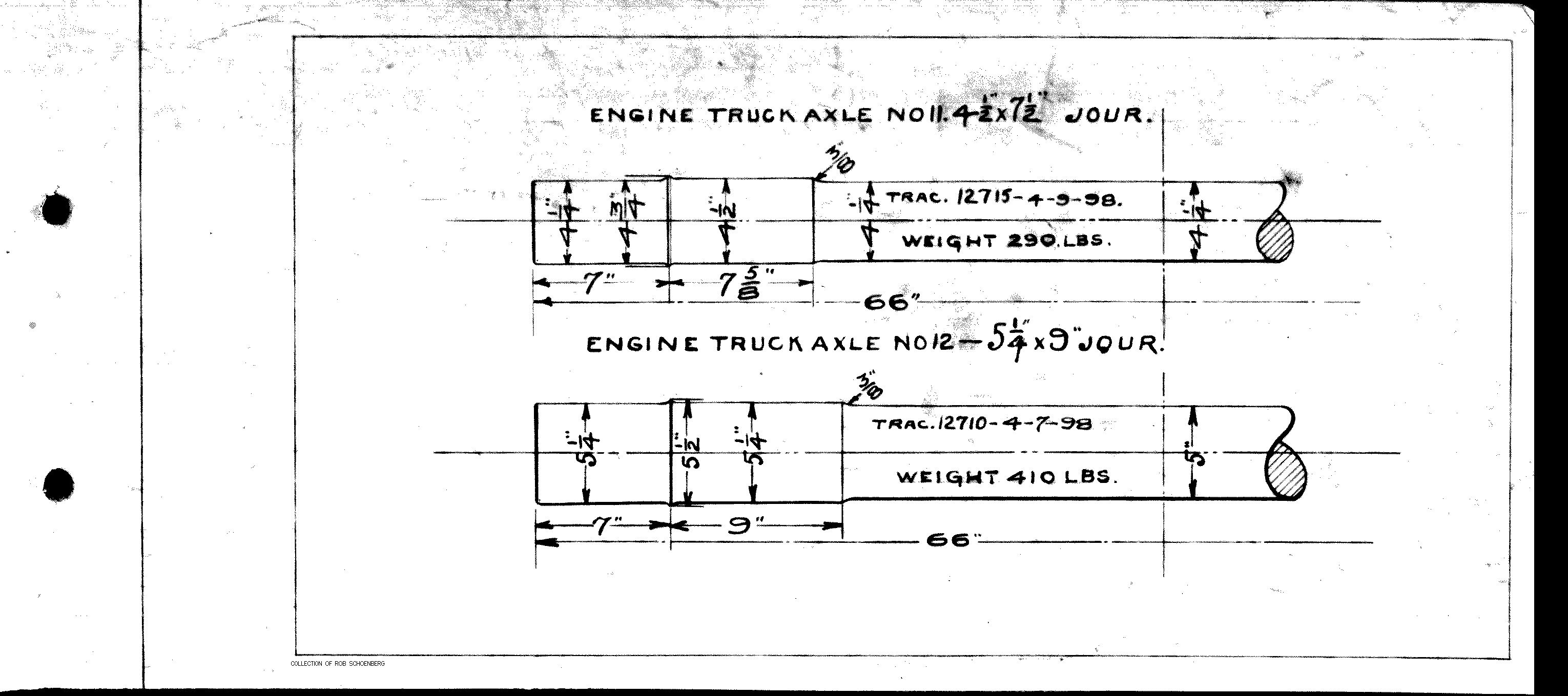 Axle_#11_#12-Engine Truck Axle #11, #12