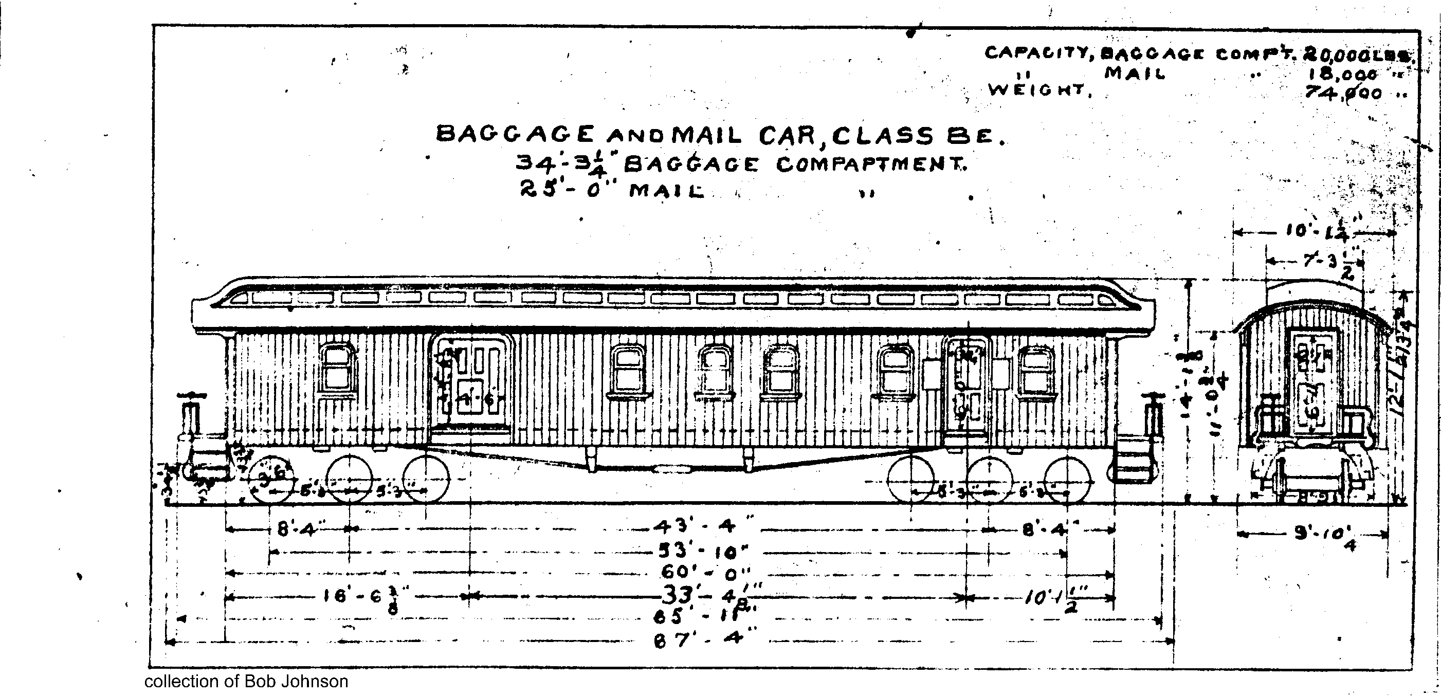 BE-Baggage and Mail Car