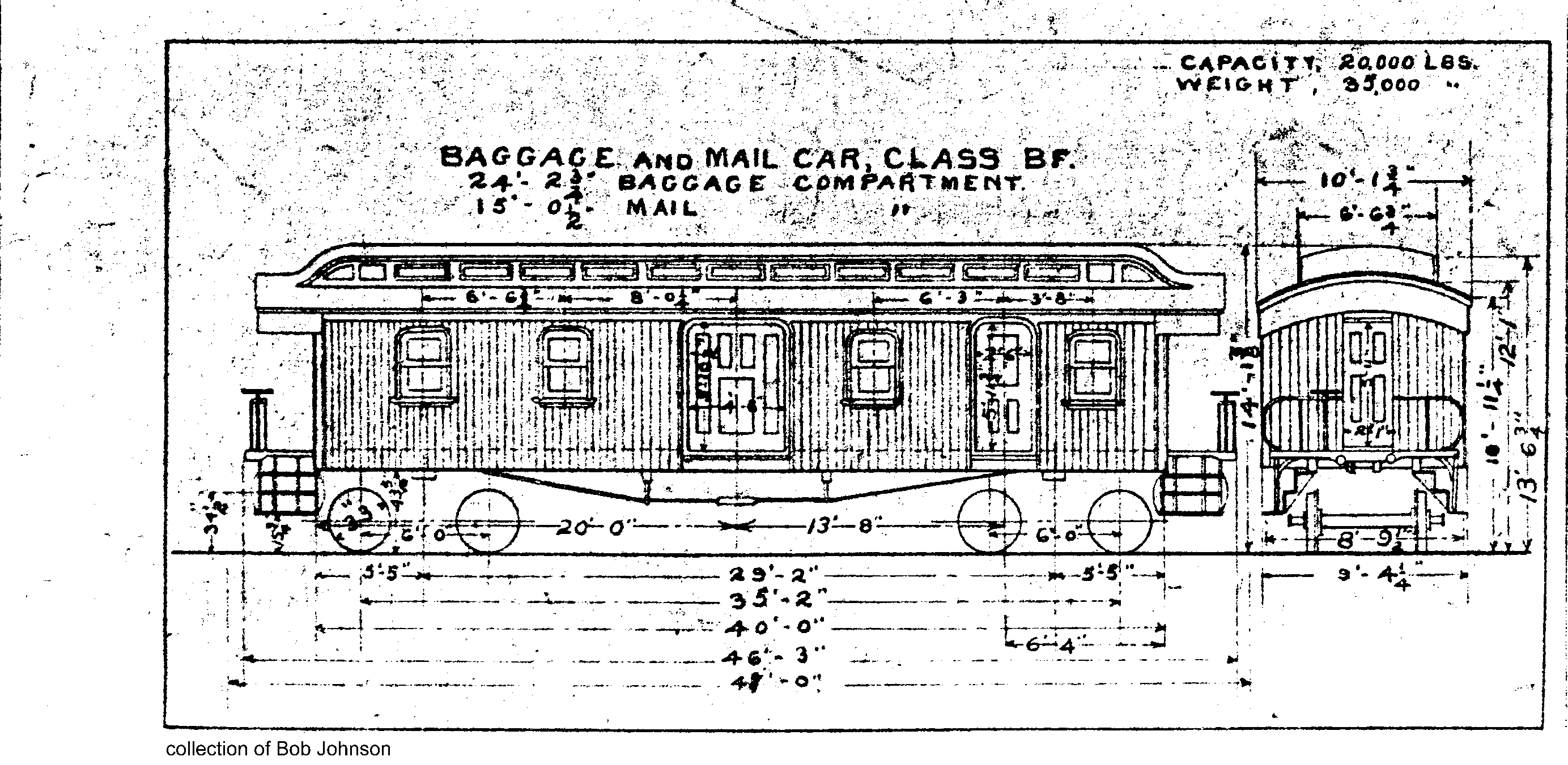 BF-Baggage and Mail Car