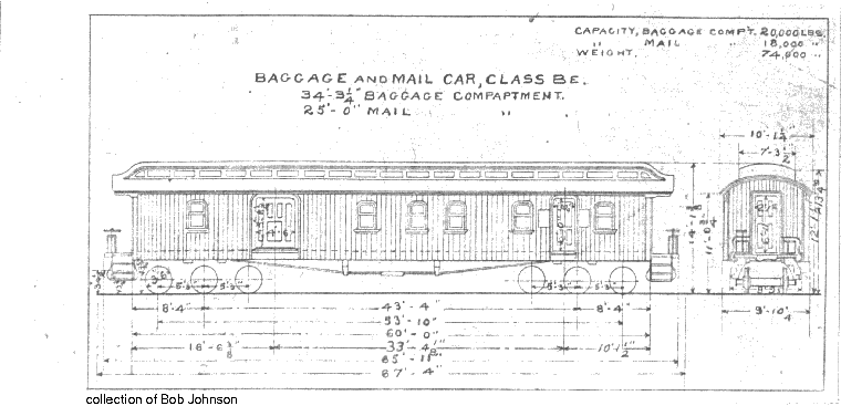 BE-Baggage and Mail Car