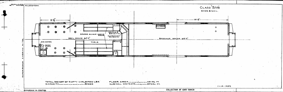 BMc-Baggage & Mail Car