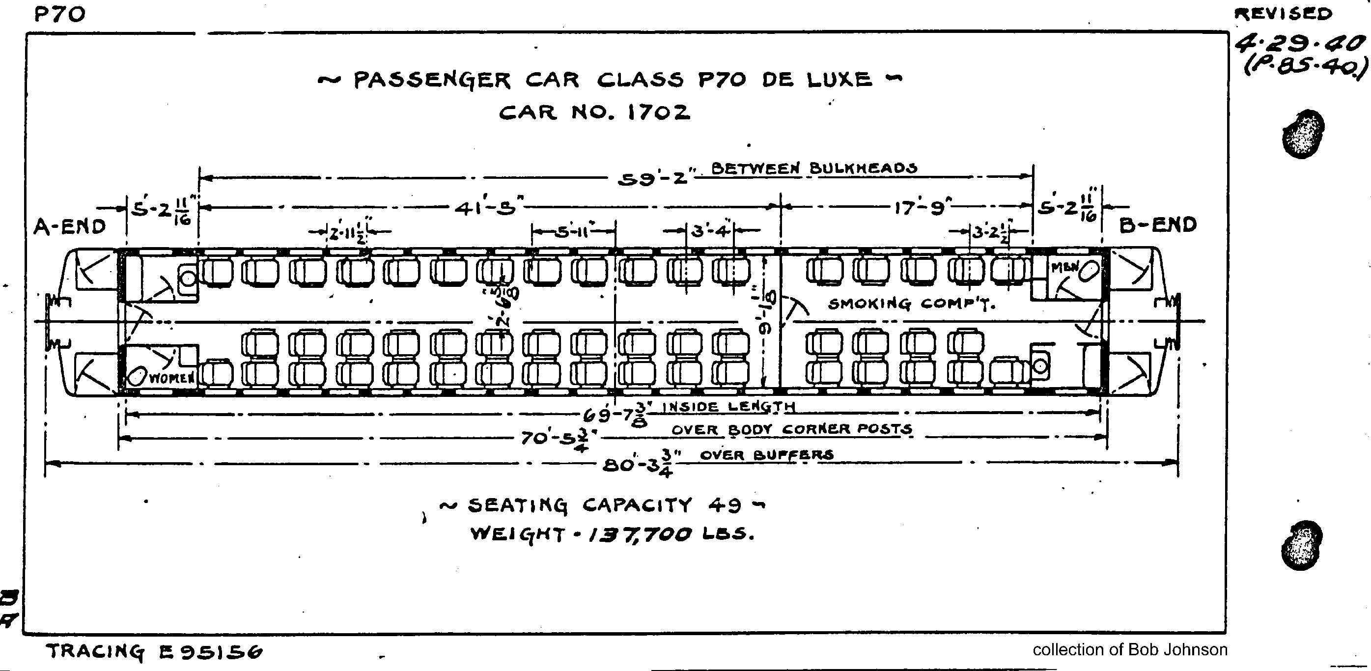 P70-deluxe (#1702)-Passenger Car (coach)