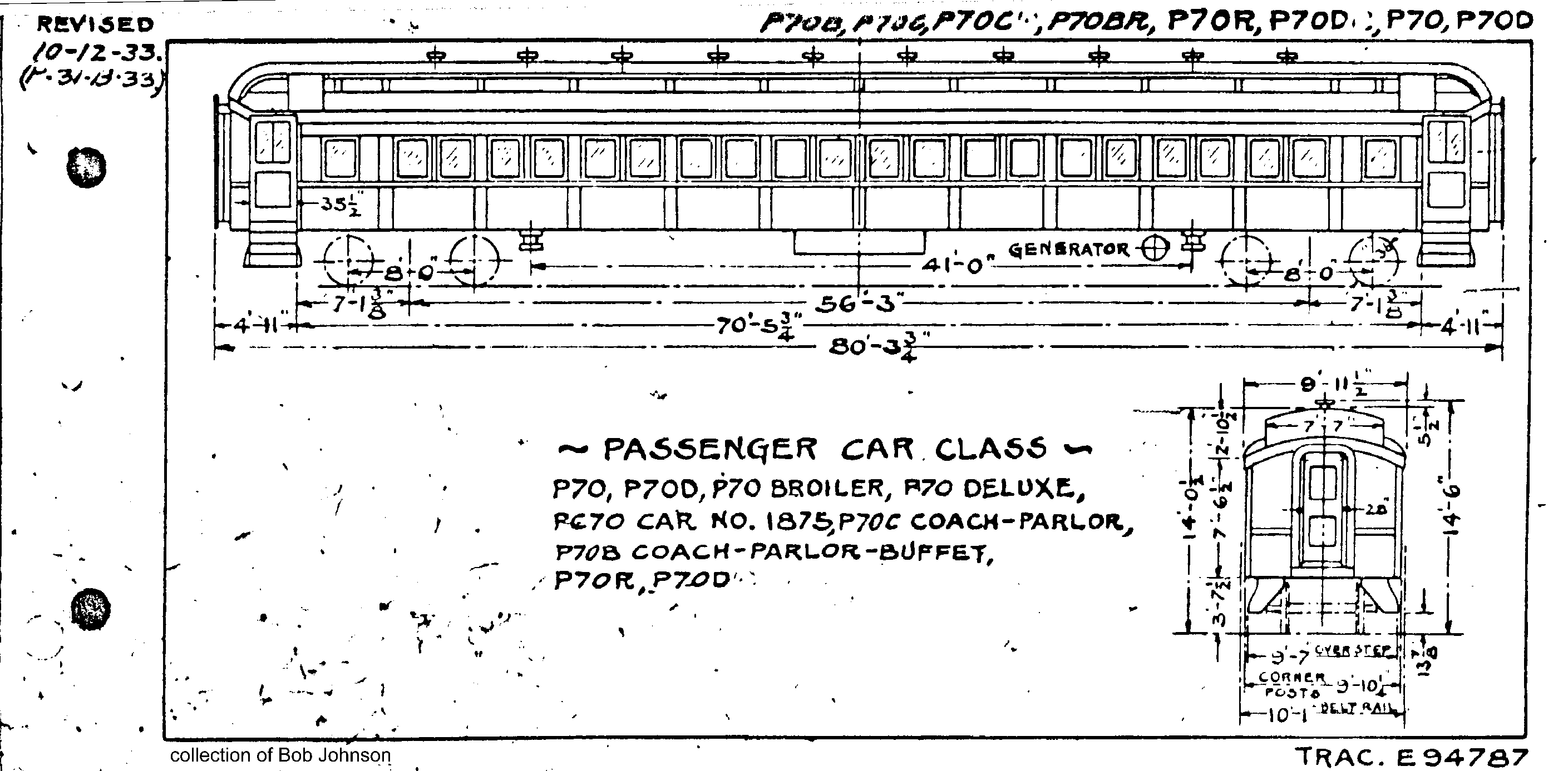 P70,P70R,P70-deluxe,P70-broiler,P70b,P70c,P70d-Passenger Car (coach)