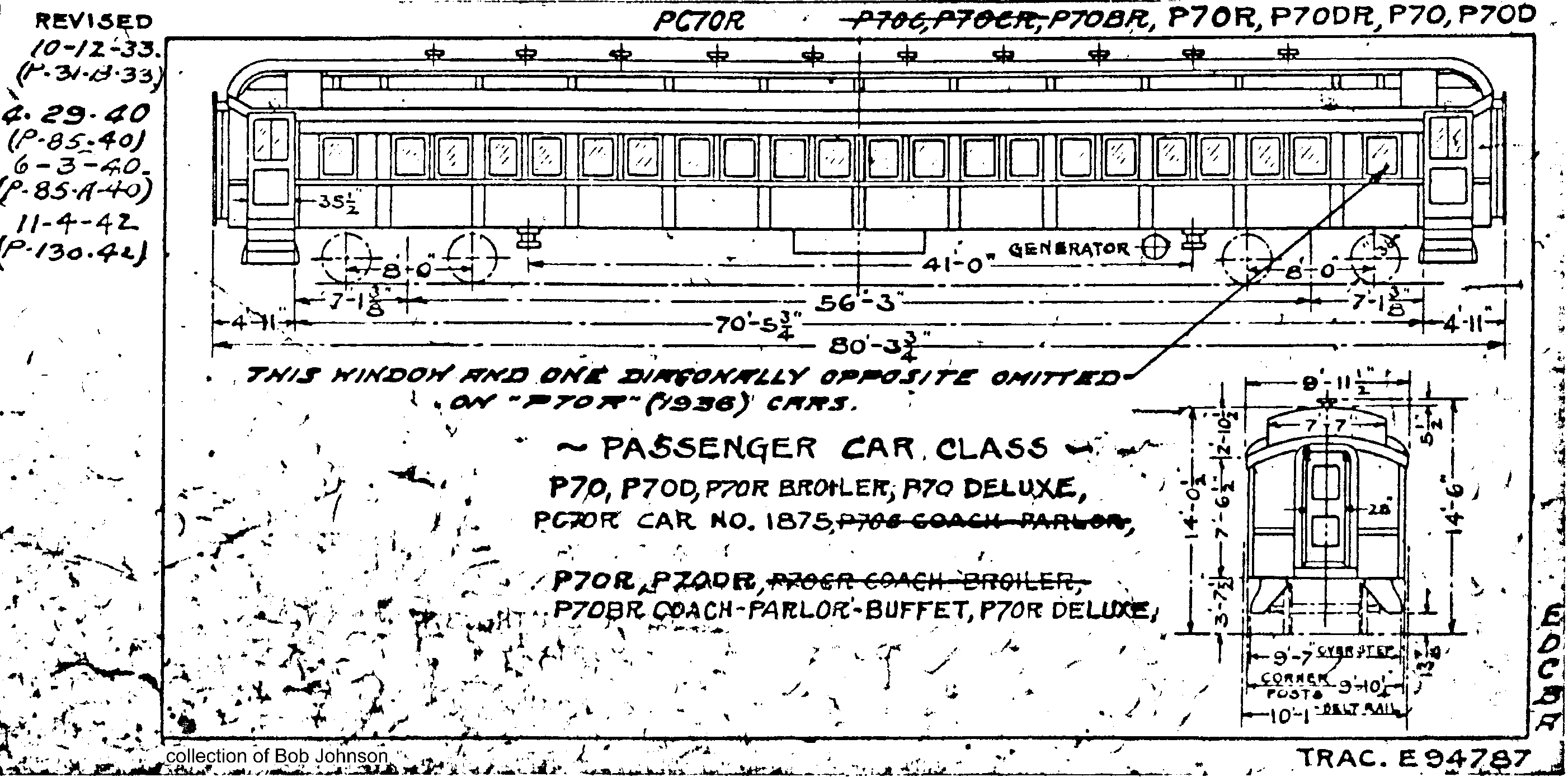 P70,P70R,P70-deluxe,P70R-deluxe,P70-broiler,P70bR,P70d,P70dR,PC70R-Passenger Car (coach)
