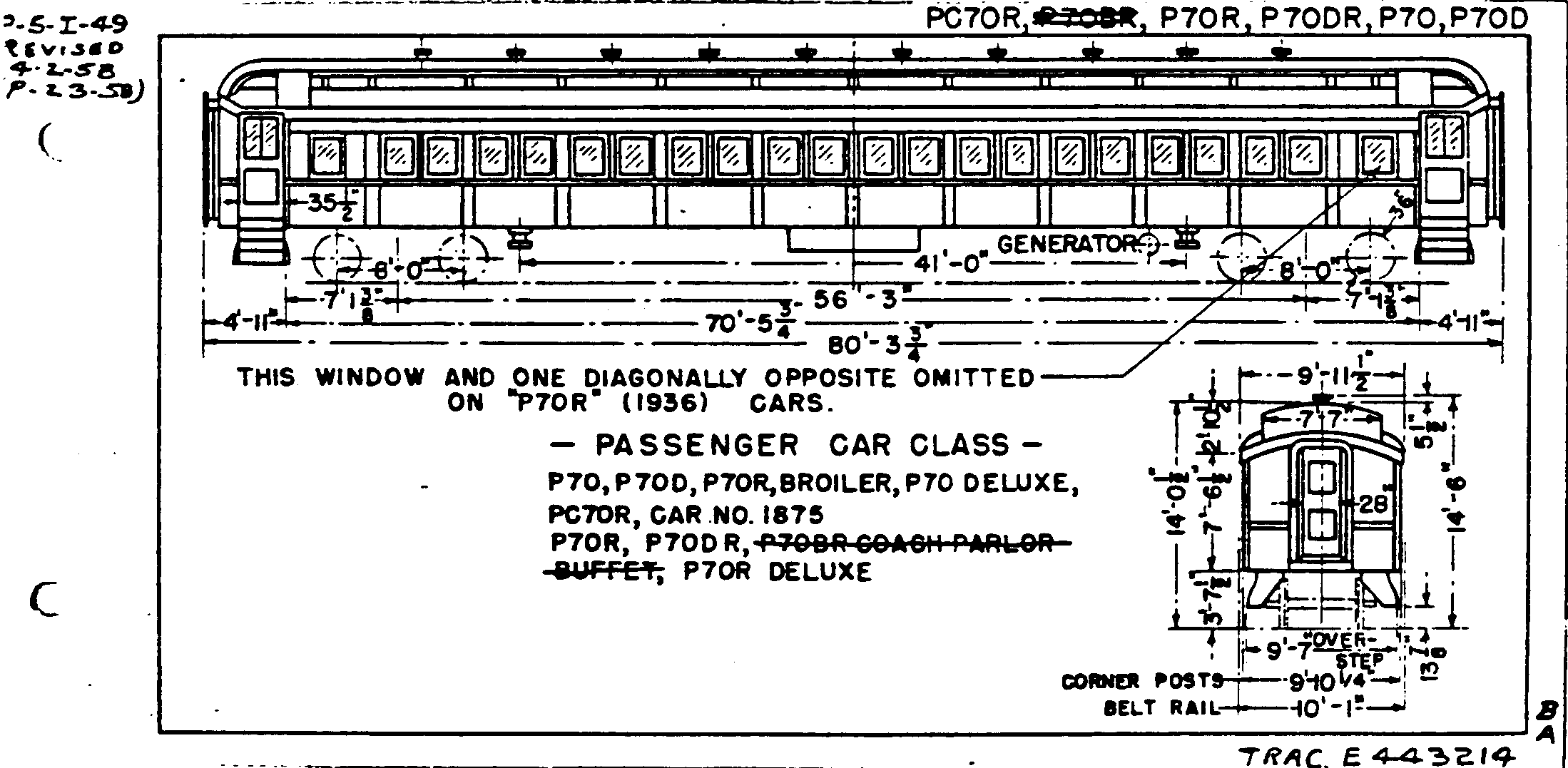 P70,P70R,P70-deluxe,P70R-deluxe,P70-broiler,P70d,P70dR,PC70R-Passenger Car (coach)