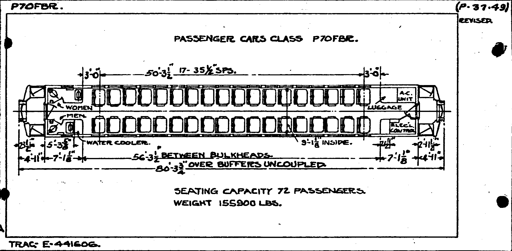 P70fbR-Passenger Car (coach)