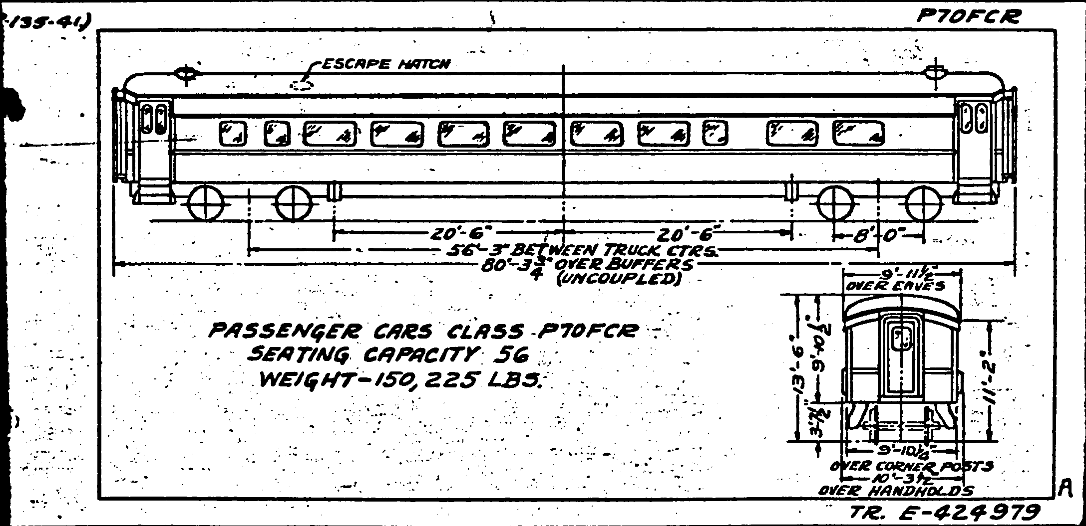 P70fcR-Passenger Car (coach, lunch counter)