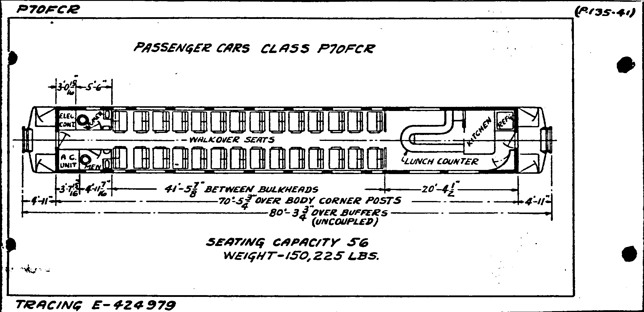 P70fcR-Passenger Car (coach, lunch counter)