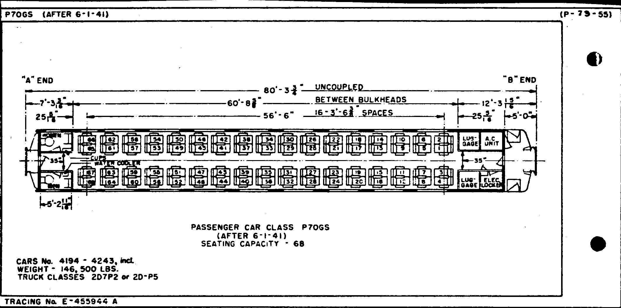 P70gs (after 6-1-41)-Passenger Car (coach)