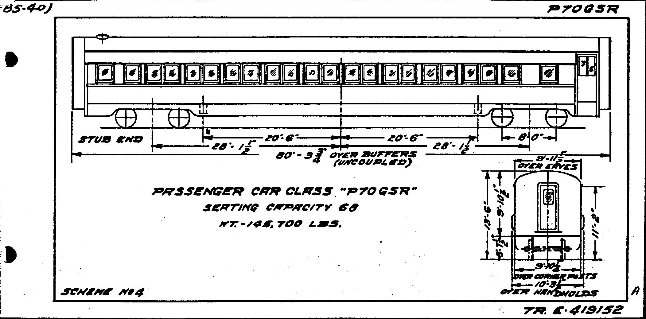P70gsR-Passenger Car (coach)