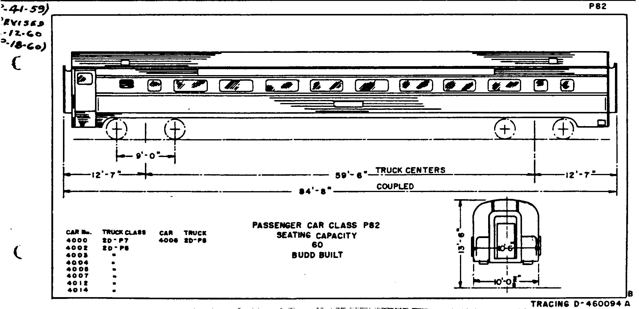 P82-Passenger Car (coach, Budd)